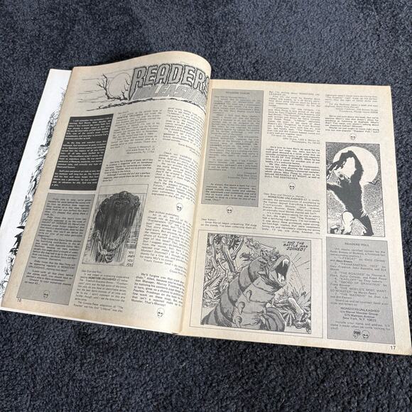 Monsters Unleashed! #4 February 1974 - Marvel Curtis Comics - Werewolf - Vintage - Picture 8 of 9